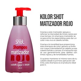 Shampoo Matizador Color Rojo Profesional Kolor Shot By Gaero Shop 300ml