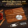 KEJIAR Cigar Ashtray, Wooden Base with Removable and Washable Outdoor