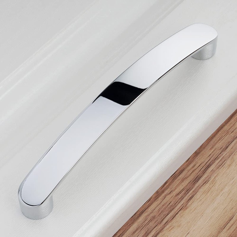 KOOFIZO 20-Pack Round Foot Cabinet Arch Pull - Chrome Furniture