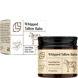 Tifesoo Beef Tallow for Skin, Organic Grass-Fed Beef Tallow Balm with Raw Honey & Jojoba Oil - Whipped Moisturizer for Face & Body - All-Natural Care for Soft, Hydrated Skin