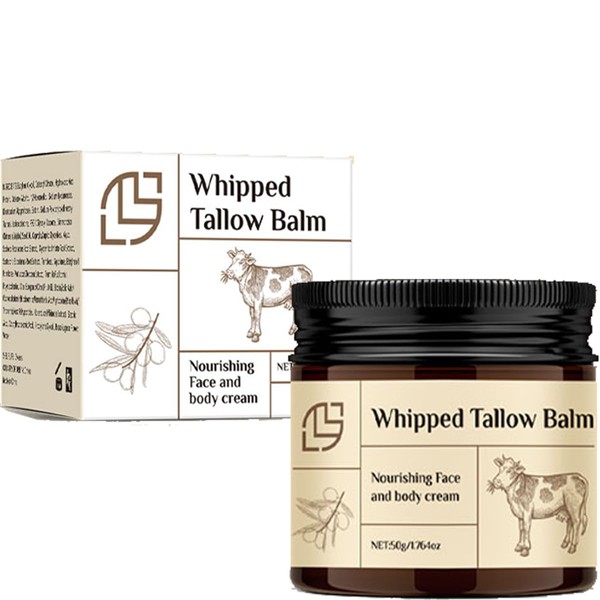 Tifesoo Beef Tallow for Skin, Organic Grass-Fed Beef Tallow Balm