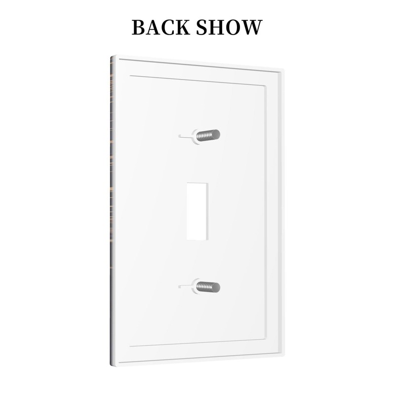 Nadoabtm Decorative Light Switch Cover Plate Gothic Celestial Gold Moon