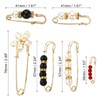 PATIKIL Decorative Pins for Clothing Fashion Safety Pins Simulation Pearl