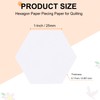 Sourcing Map 400 Count Hexagon Quilt Template, 1-Inch English Paper