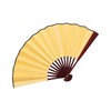 Doyime Gold Silver Fan, For Weddings, Blank Pattern, DIY Silk
