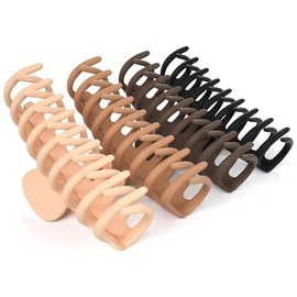 Triko Set de 4 Pinzas para el Cabello para Mujer, Accesorios para Cabello Mujer, Pinzas para el Cabello Extra Grandes, Gruesas y Ligeras, Pinzas de Ga