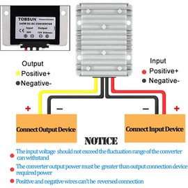 DC-DC Transformer SUPERNIGHT Waterproof Converter Transformer Adapter Converter Regulator Voltage Reducer 24V Step Down to 12V 20A 240W Synchronous Buck Current Converter