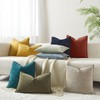 JUSPURBET Light Blue Chenille Throw Pillow Covers 22x22 inch Set