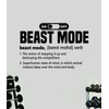 Beast Mode Definition Gym Wall Decal Home Decor Art Vinyl