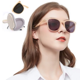 OCCI CHIARI Folding Sunglasses Readers 2.5 Women Oversized Sun Reading Glasses(1.0 1.25 1.5 1.75 2.0 2.25 2.5 2.75 3.0 3.5) With Portable Case