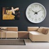 12 Inch Luminous Wall Clock Minimalist Round Quartz Clock for