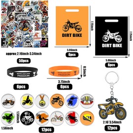 98 unidades de llaveros de silicona para motos de cross, bolsas de regalo para fiestas o clubes de cross, regalo para fiestas de cumpleaños de niño o hombre