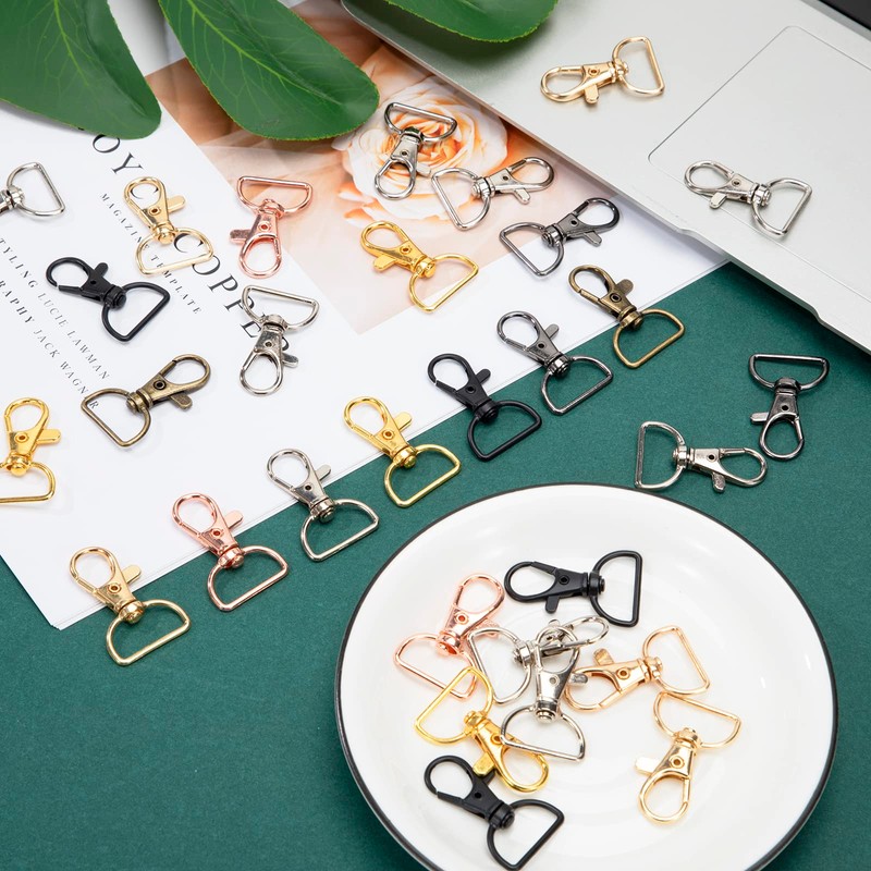 Key Ring Carabiner 60 Pieces Rotating Key Rings Key Ring