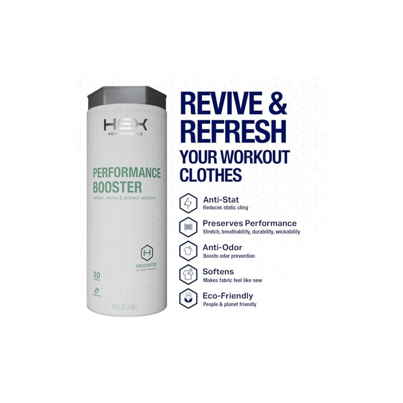 HEX Performance Fabric Booster, Unscented, 100 Load (Pack of 2)