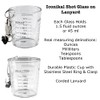 Iconikal 12-Pack Shot Glass Measuring Cup with Quick Clip on