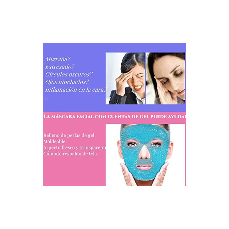 Shoonlo Mascara de Hielo para Cara, Mascarilla de Facial para