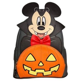 Loungefly Vampire Mickey with Glow in the Dark Pumpkin Mini Backpack Exclusive