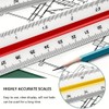 Plastic triangular scale, 30 cm scale ruler, plastic scale ruler,