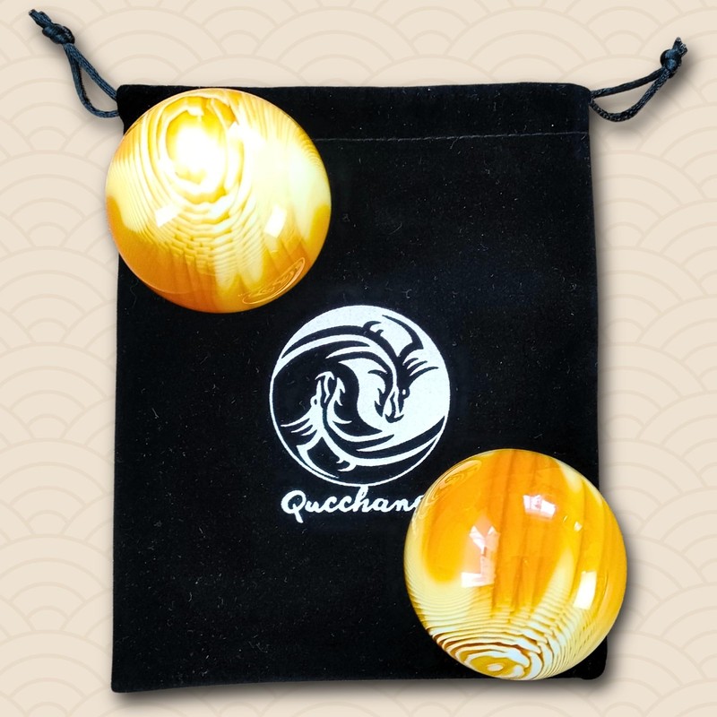 Qucchanen Hand Exercise Baoding Balls - Massage Therapy