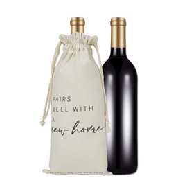 RF&CM Housewarming Gift | First Home| New Place | Housewarming Wine Bags | Gift for Her, Him | New Home Owner Gift |Housewarming Present |Moving HomePresent.