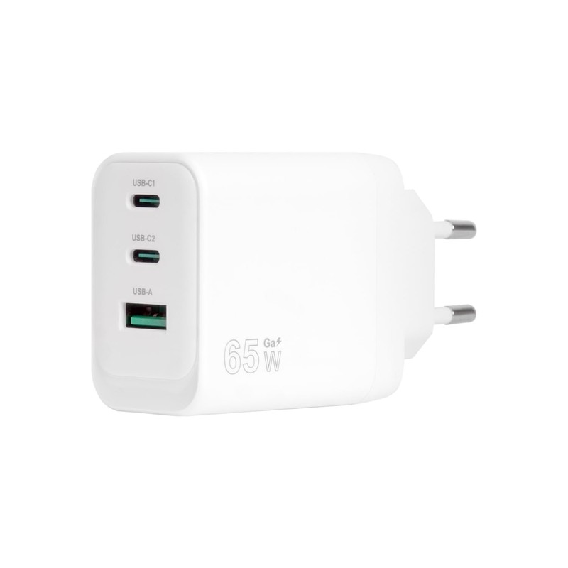 VulTech CC65-2C1A Universal Charger Notebook Smartphone Tablet 65W GaN USB