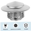 TEHAUX Chimney Stainless Steel Rain Cover Weatherproof Cap for Roof