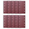 ExcInter 10PCS 93x185mm Sandpaper Sanding Paper 8 Holes Loop Sand