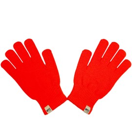 Merino Wool Glove Liner - Warm Base Layer - Ski Liner Glove - 3 Season Wear - Multiple Colors and Sizes - Blaze Orange - X-Large