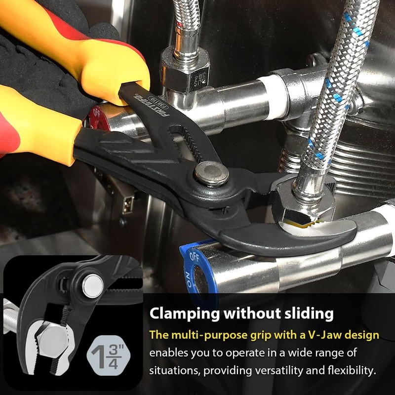 FIRSTINFO F38110 | Alligator Waterpump Plier | VDE Insulated |