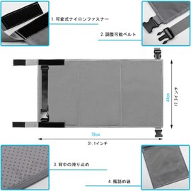 VorsiPro Kids Airplane Seat Extender, Foot Hammock for Kids and Babies, Toddler Airplane Seat Bed Nylon, Lightweight, Foldable, Airplane Foot Hammock, Portable Toddler Travel Bed, Storage Pocket,