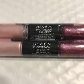 Revlon 2 Tube Lot REVLON PhotoReady Eye Art Lid+Line+Lash 040 FUCHSIA FLASH sealed NWOB