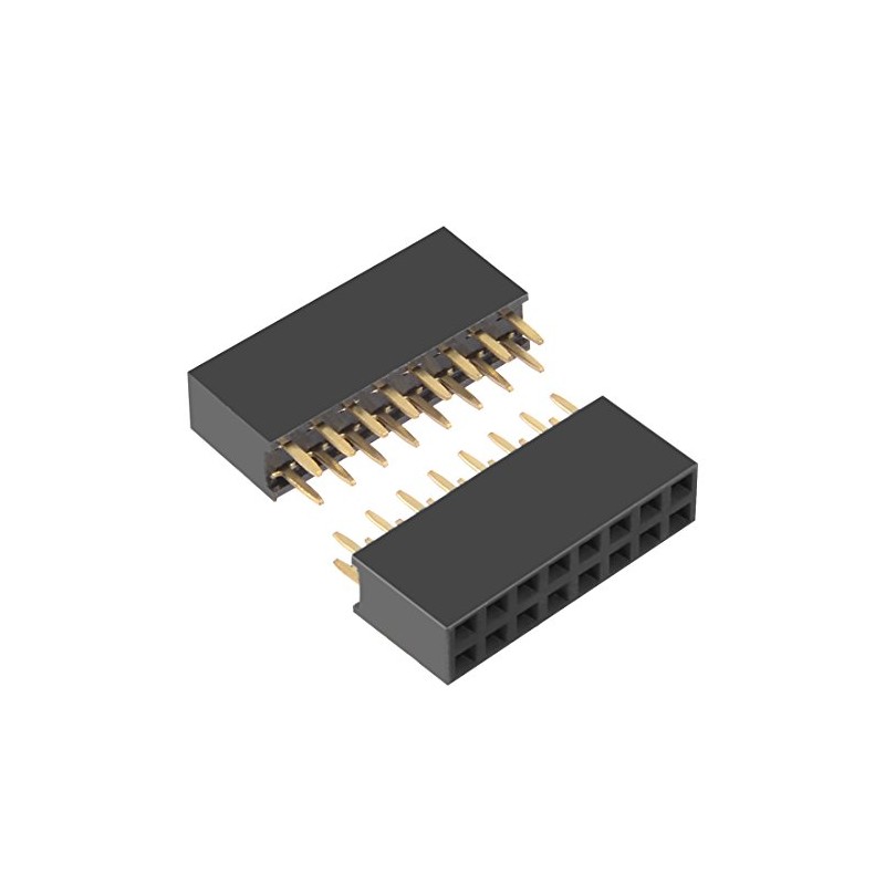 sourcing map Pack of 50 2.54 mm Pitch 2 x