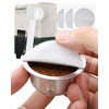 Grasseed Refillable Vertuo Capsule, Reusable Stainless Steel Vertuo Pod Kit