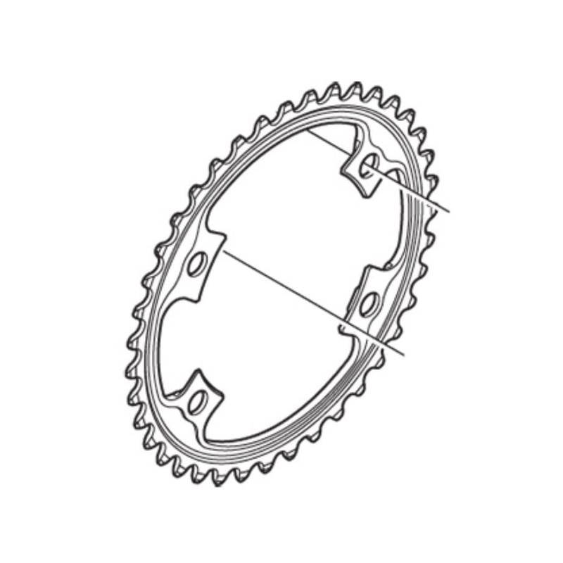 SHIMANO Piatto 34D-MS-FC-R8000 Ultegra x 50-34D