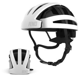 FEND One Foldable Bike Helmet – Patented Smart-Fold 50% Compact Design, Award-Winning Safety CPSC/EN1078 Certified, for Adults, Commuters, E-Bikes, Scooters