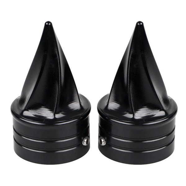 Unbranded Aluminum Front Axle Cap Nut Covers For Harley Road