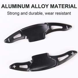 JHO Paleta de extensión para volante de coche para Ford Explorer 2020 2021 Base XLT Limited Platinum accesorios interiores (negro)