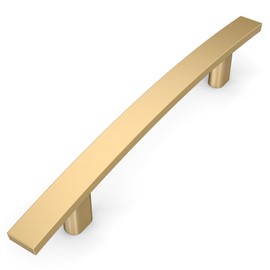 Amerdeco 10 Pack Champagne Bronze Cabinet Pulls 3.75 Inch(96mm) Hole Center Cabinet Hardware Kitchen Cabinet Handles for Bathroom Gold Drawer Pulls Dresser Pulls ZH0003