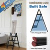 Double Elite Step Ladder 3 Step Folding, Sturdy 330 Lbs