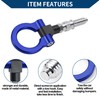 Hihaha Tow Hook/Universal Car Front Bumper Towing Hook/Durable Metal Rotary
