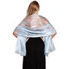 Central Chic Silky Iridescent Wrap Stole Shawl Pashmina For Weddings