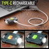 LED Small Flashlight, 500Lumens Bright Mini Keychain Light, Portable USB