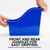 Storex 6 Pack Blue Book Bins Letter Size Storage Container