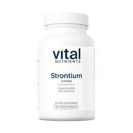Vital Nutrients Strontium Citrate 227 Soporta Dientes Huesos Saludables Cápsulas Vegetarianas Por Botella