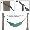 2 Pcs 5+1 Adjustable Loop Hammock Straps with 2 Black