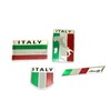 Speed mao Stylish Italian Emblem Plate Sticker Set of 4