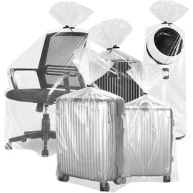 5 Pack Extra Large Clear Plastic Bags, 100 * 150cm Heavy Duty Storage Bags, Dustproof, Moistureproof, Giant Plastic Bags for Luggage, Suitcase, Plush Toys, Clothes, Quilts, Blankets