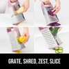 GORILLA GRIP 4-Sided 100% BPA-Free Cheese Grater With Container, Stainless