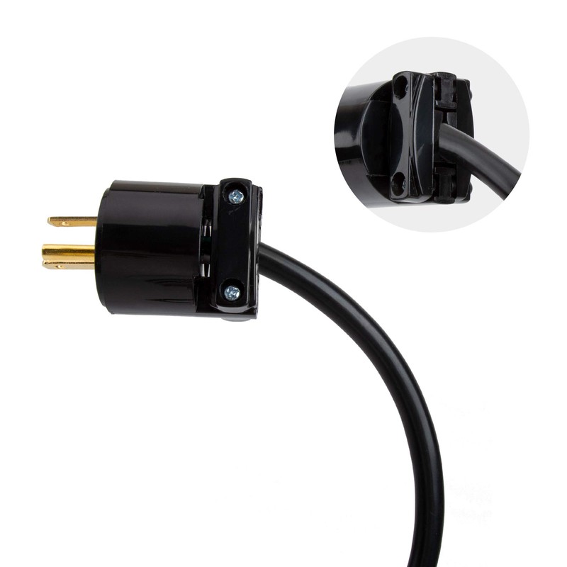 Cable Matters 3-Pack 15A 125V 3 Prong Replacement Plug (2