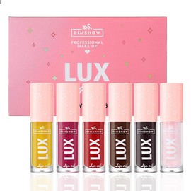 Lip Oil Pack- 6 Shade Lip Glow Oil Set Tinted Plumping Lip Oil Hydrating Transparent Lip Oil, Moisturizing Lip Gloss oil for Girl Lip Care Makeup